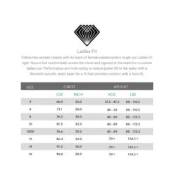 Follow Surf Damen Wakeboardweste Grey Marle -Surf Gear Verkauf follow surf damen wakeboardweste marine3