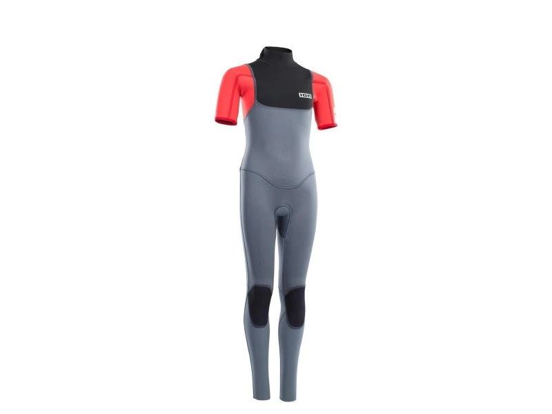 ION Capture 3/2mm Neopren Kurzarm Back Zip Steel Blue/red/black Kids 2024 3 ION Capture 3/2mm Neopren Kurzarm Back Zip Steel Blue/red/black Kids 2024