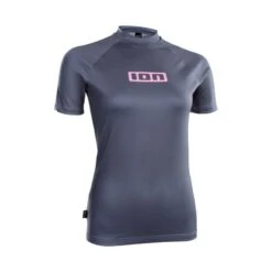 ION Promo Rashguard Kurzarm S/S Damen Lycra UV Shirt Steel Blue