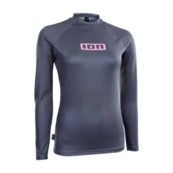 ION Promo Rashguard Langarm L/S Damen Lycra UV Shirt Steel Blue