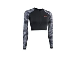 ION Shorty Rasghuard Langarm L/S Lycra UV Shirt 013 Black-flowers