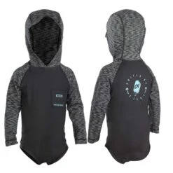 ION Toddler Rashguard LS Hood Black Melange