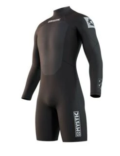 Mystic Brand 3/2mm BZ L/S Herren Shorty Black Gr. M/50