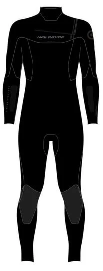 Neilpryde Wizard 5/4mm FZ Black 2023 Herren Neoprenanzug