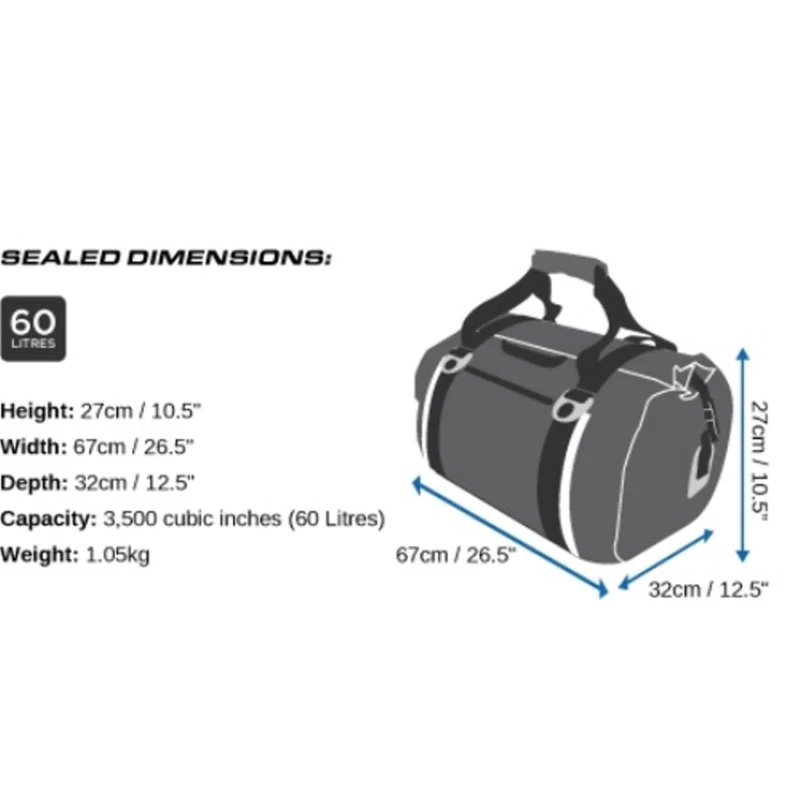 OverBoard Wasserdichte Duffel Bag 60 Liter Schwarz 7 OverBoard Wasserdichte Duffel Bag 60 Liter Schwarz – Bild 5