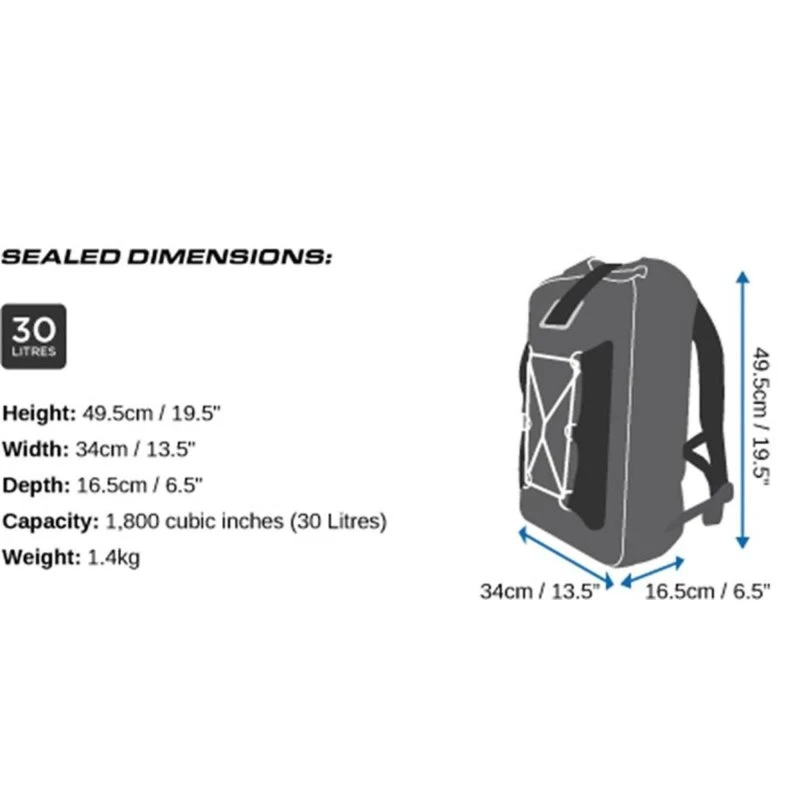 OverBoard Wasserdichter Rucksack 30 Liter Blau 9 OverBoard Wasserdichter Rucksack 30 Liter Blau – Bild 7