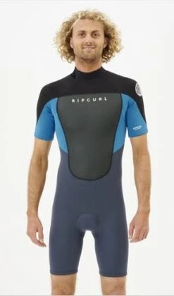 Ripcurl Rip Curl Omega 2mm S/S Backzip 2023 Herren Shorty Blue