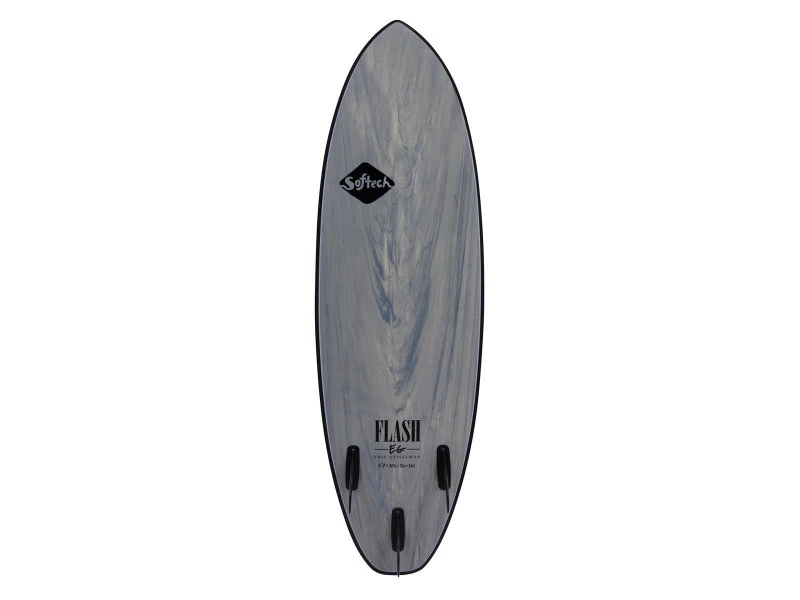 Softech Eric Geiselman Flash FCS II 5'7" Soft Surfboard Grey Marble – Bild 2