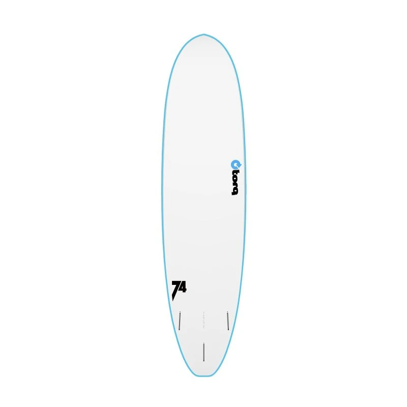 Surfboard TORQ Softboard 7.4 V+ Funboard Blau 4 Surfboard TORQ Softboard 7.4 V+ Funboard Blau – Bild 2